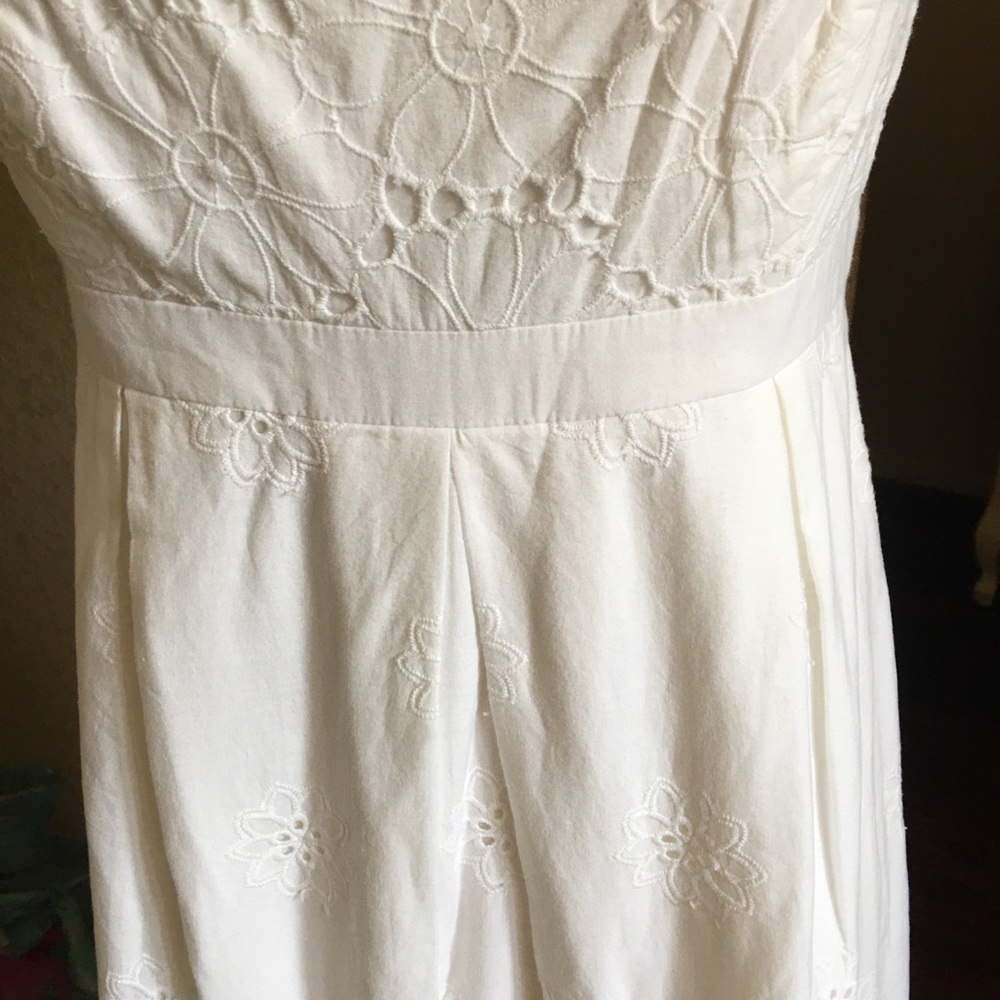 Lilly Pulitzer White Pleated Strapless Sundress - Picture 6 of 16